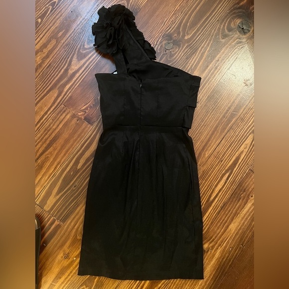 SNAP One Shoulder Black Coctail Dress NWT Stretchy - Picture 3 of 10